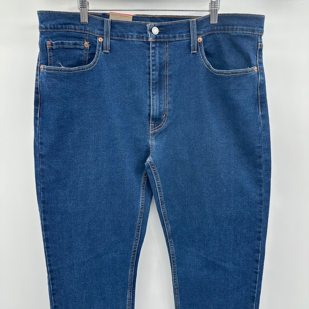 Levis 502 Taper Mens Jeans 38x32 Dark Wash Blue Stretch Denim 295073198 NWT New